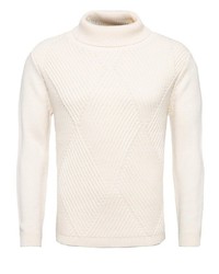 hellbeige Rollkragenpullover von Key Largo