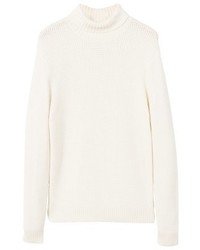 hellbeige Rollkragenpullover von Mango