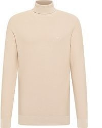 hellbeige Rollkragenpullover von Mustang