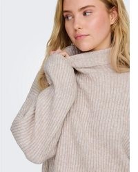 hellbeige Rollkragenpullover von Only
