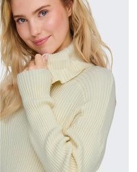 hellbeige Rollkragenpullover von Only