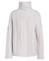 hellbeige Rollkragenpullover von Repeat