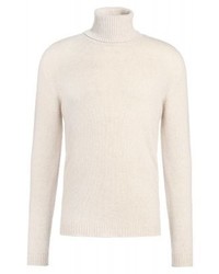 hellbeige Rollkragenpullover von Roberto Collina