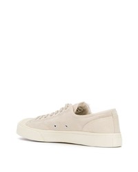 hellbeige Samt niedrige Sneakers von Converse