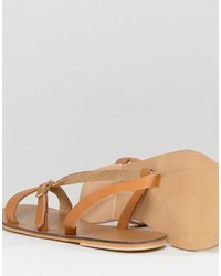 hellbeige Sandalen von Warehouse