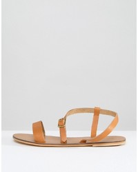 hellbeige Sandalen von Warehouse