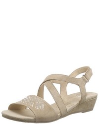 hellbeige Sandalen von Caprice