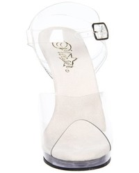 hellbeige Sandalen von Pleaser