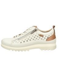 hellbeige Schuhe aus Leder von PIKOLINOS