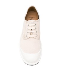 hellbeige Segeltuch Derby Schuhe von Pezzol 1951