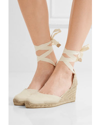 hellbeige Segeltuch Espadrilles von Castaner