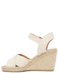 hellbeige Segeltuch Espadrilles von Soludos