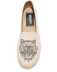 hellbeige Segeltuch Espadrilles von Kenzo