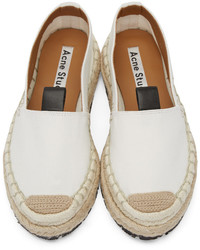 hellbeige Segeltuch Espadrilles von Acne Studios