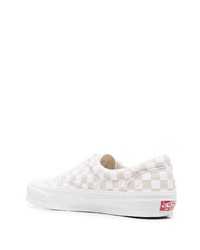 hellbeige Segeltuch niedrige Sneakers mit Karomuster von Vans