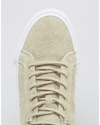 hellbeige Segeltuch niedrige Sneakers von Converse