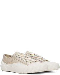 hellbeige Segeltuch niedrige Sneakers von A.P.C.