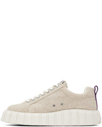 hellbeige Segeltuch niedrige Sneakers von Eytys