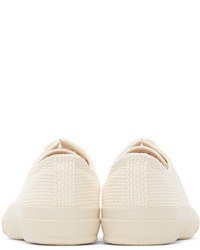 hellbeige Segeltuch niedrige Sneakers von Naked & Famous Denim