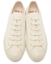 hellbeige Segeltuch niedrige Sneakers von Naked & Famous Denim