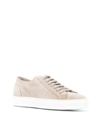 hellbeige Segeltuch niedrige Sneakers von Doucal's