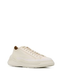 hellbeige Segeltuch niedrige Sneakers von Oamc