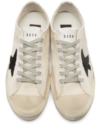 hellbeige Segeltuch niedrige Sneakers von Golden Goose Deluxe Brand