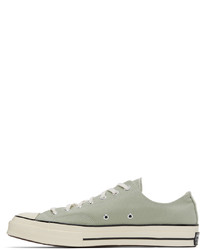 hellbeige Segeltuch niedrige Sneakers von Converse