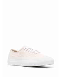 hellbeige Segeltuch niedrige Sneakers von Diemme