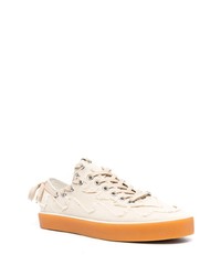 hellbeige Segeltuch niedrige Sneakers von BLUEMARBLE