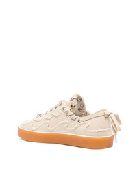 hellbeige Segeltuch niedrige Sneakers von BLUEMARBLE