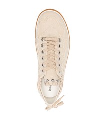 hellbeige Segeltuch niedrige Sneakers von BLUEMARBLE