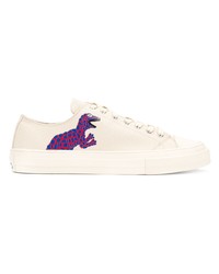 hellbeige Segeltuch niedrige Sneakers von Ps By Paul Smith