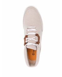 hellbeige Segeltuch niedrige Sneakers von Timberland