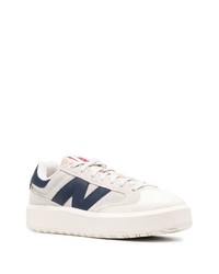 hellbeige Segeltuch niedrige Sneakers von New Balance