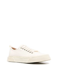 hellbeige Segeltuch niedrige Sneakers von Ami Paris