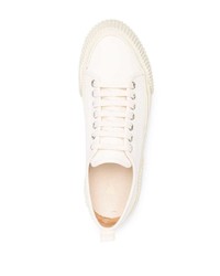 hellbeige Segeltuch niedrige Sneakers von Ami Paris