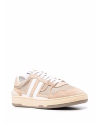 hellbeige Segeltuch niedrige Sneakers von Lanvin