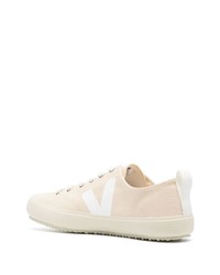 hellbeige Segeltuch niedrige Sneakers von Veja