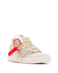 hellbeige Segeltuch niedrige Sneakers von Off-White