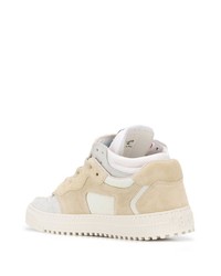 hellbeige Segeltuch niedrige Sneakers von Off-White