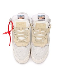 hellbeige Segeltuch niedrige Sneakers von Off-White