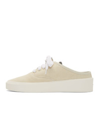 hellbeige Segeltuch niedrige Sneakers von Fear Of God