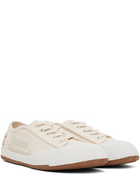 hellbeige Segeltuch niedrige Sneakers von Vivienne Westwood