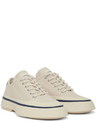 hellbeige Segeltuch niedrige Sneakers von Eytys