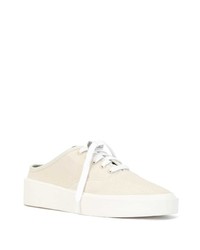 hellbeige Segeltuch niedrige Sneakers von Fear Of God