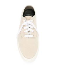 hellbeige Segeltuch niedrige Sneakers von Fear Of God