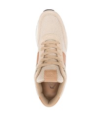 hellbeige Segeltuch niedrige Sneakers von Tod's