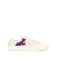 hellbeige Segeltuch niedrige Sneakers von Ps By Paul Smith