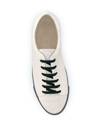 hellbeige Segeltuch niedrige Sneakers von Swear